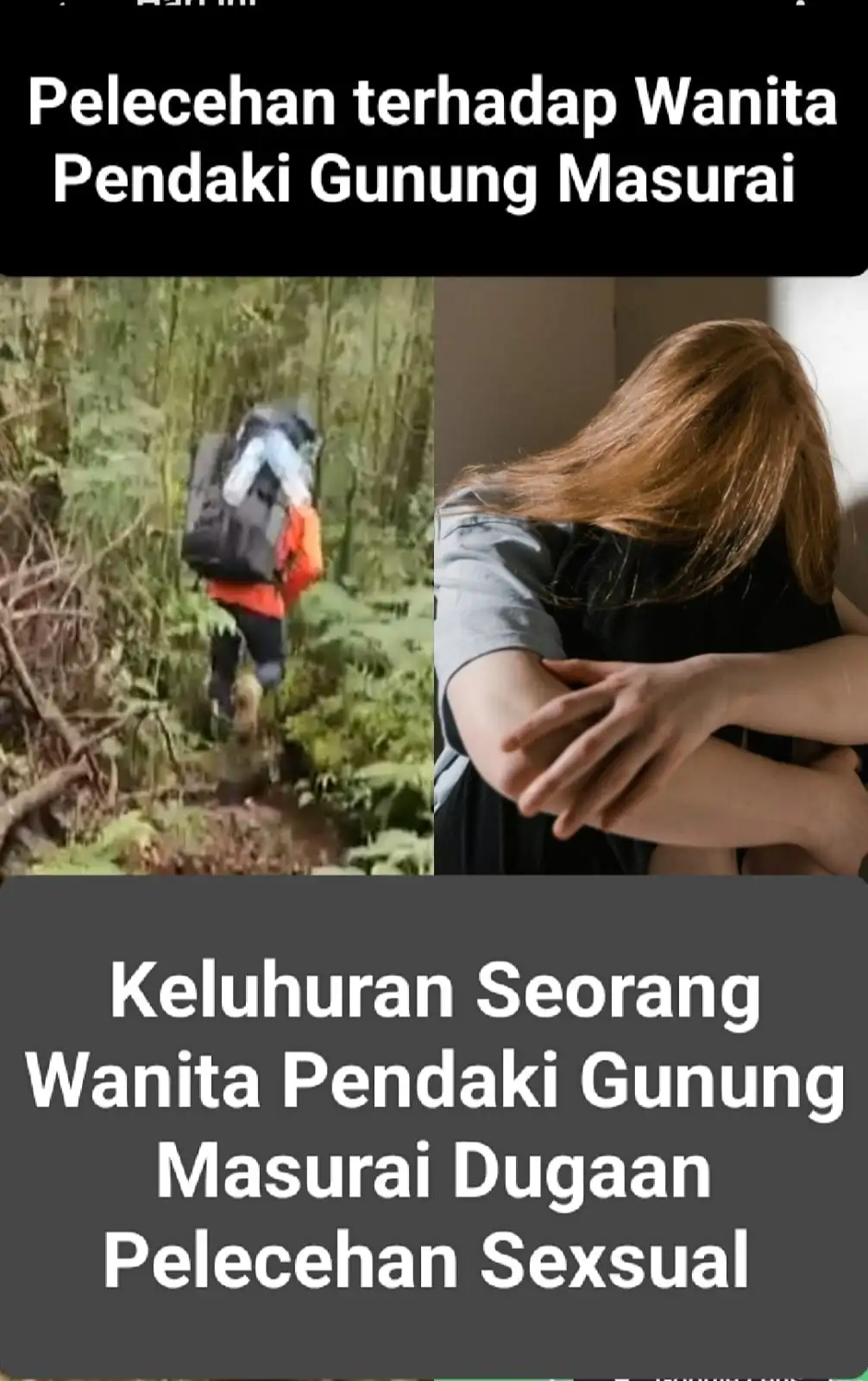Kabupaten Merangin Dinas Pariwisata,Pemuda, Dan Olahraga, Menangapi Dugaan Kasus Pelecehan Sexsual Pendaki Gunung Wanita.